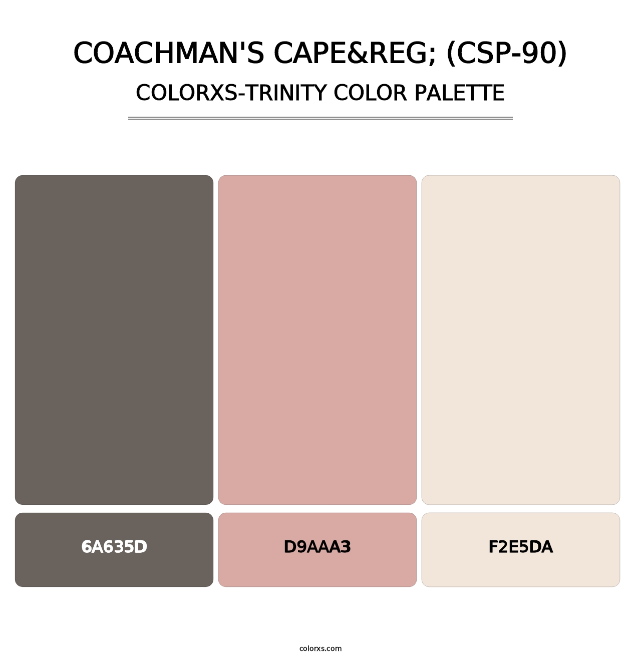 Coachman's Cape&reg; (CSP-90) - Colorxs Trinity Palette