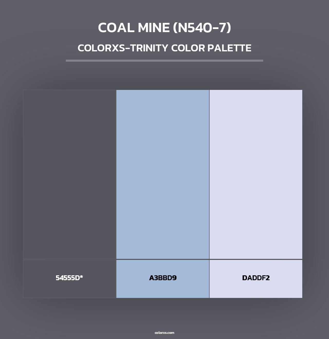 Coal Mine (N540-7) - Colorxs Trinity Palette