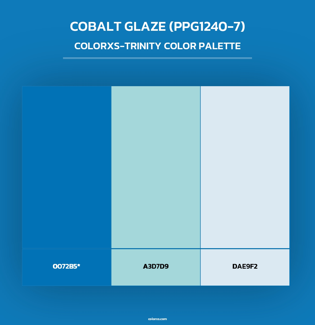 Cobalt Glaze (PPG1240-7) - Colorxs Trinity Palette