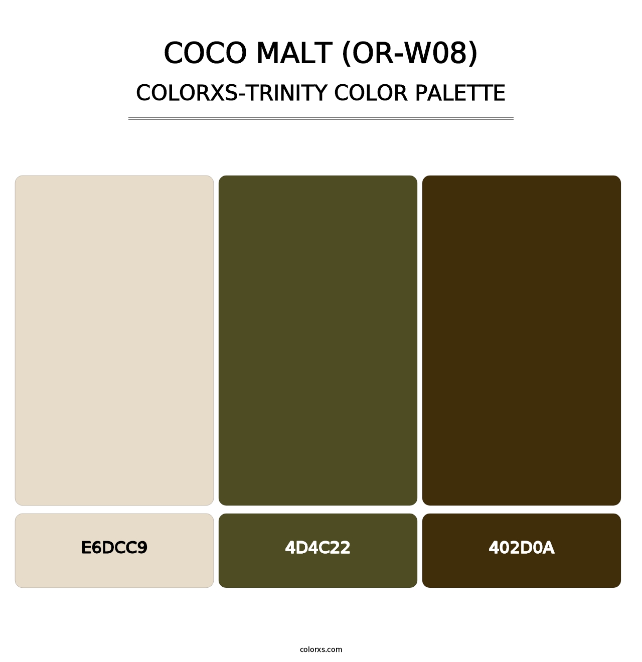 Coco Malt (OR-W08) - Colorxs Trinity Palette