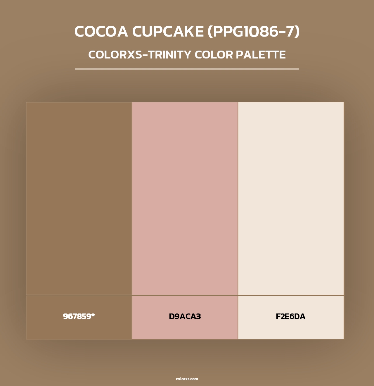 Cocoa Cupcake (PPG1086-7) - Colorxs Trinity Palette