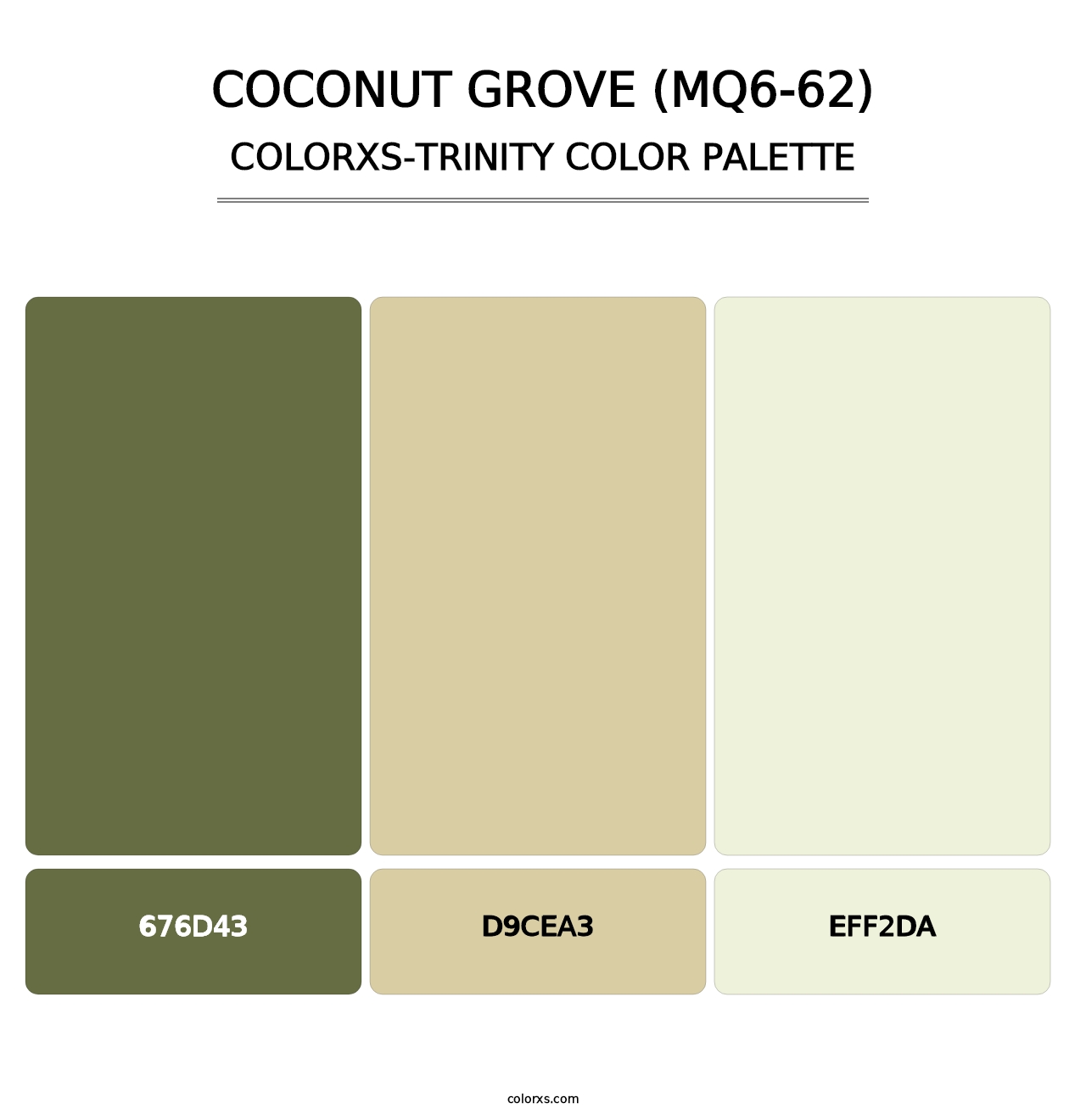 Coconut Grove (MQ6-62) - Colorxs Trinity Palette