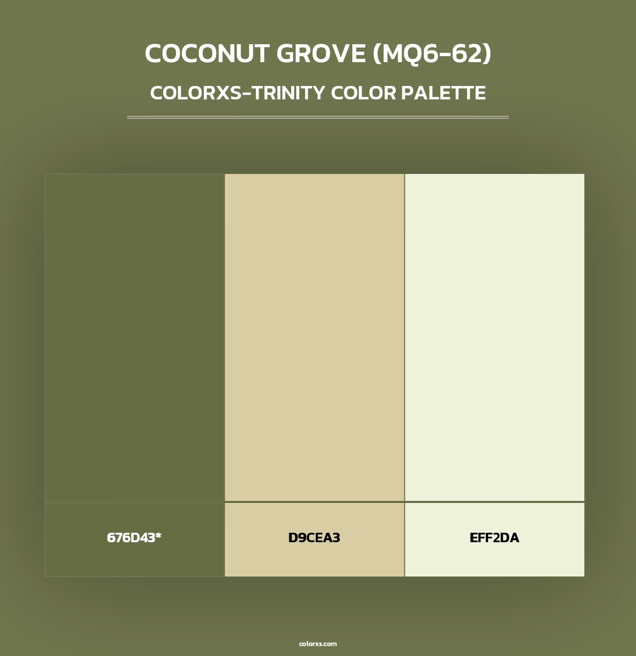 Coconut Grove (MQ6-62) - Colorxs Trinity Palette