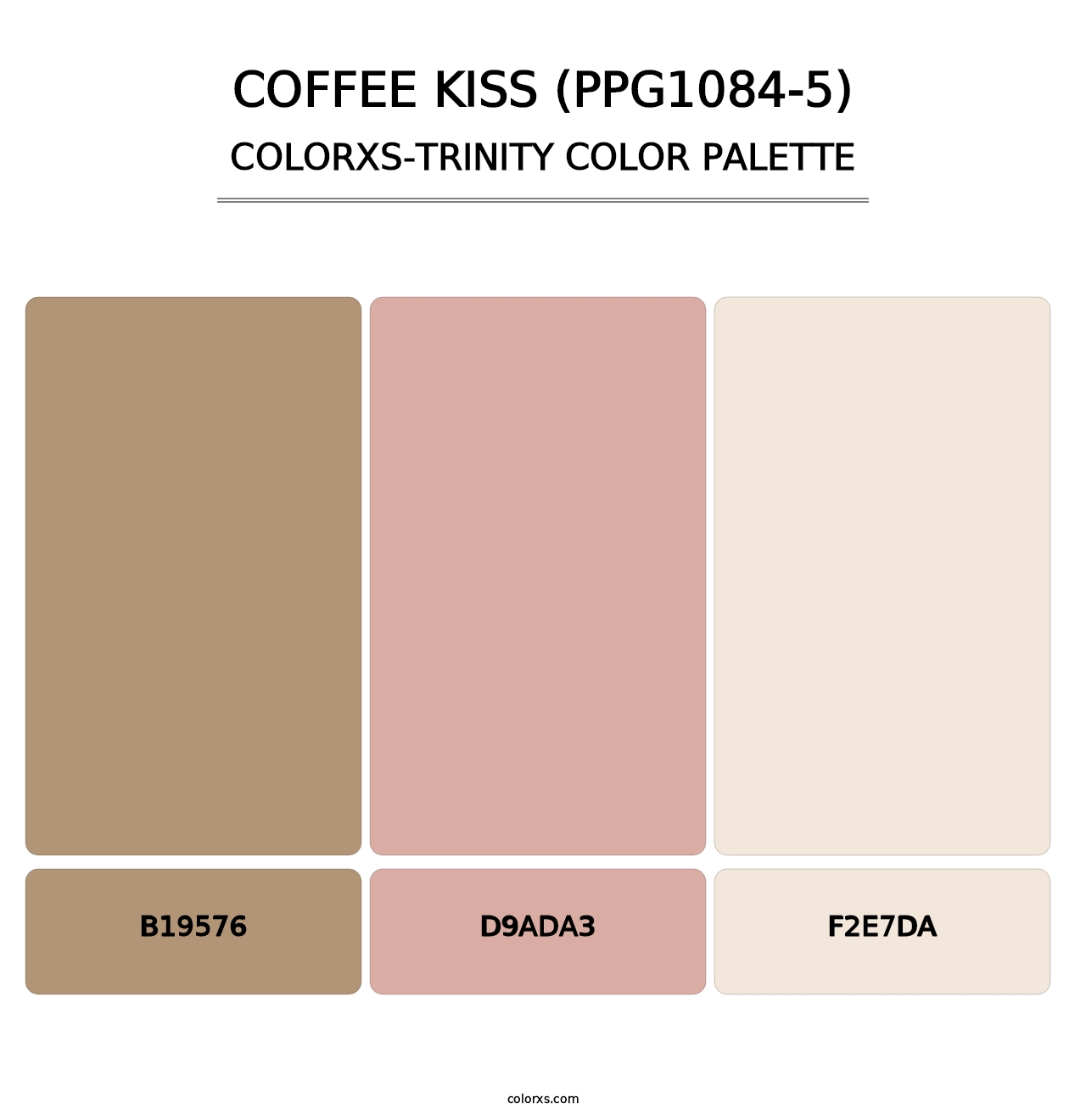 Coffee Kiss (PPG1084-5) - Colorxs Trinity Palette