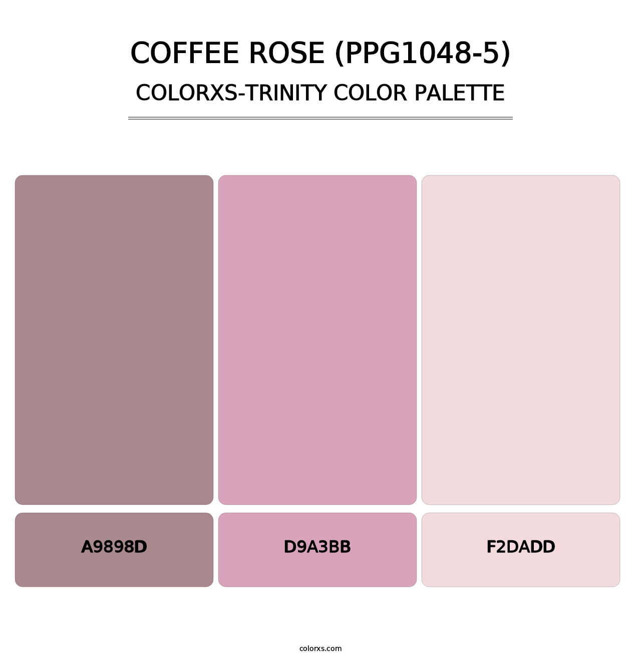 Coffee Rose (PPG1048-5) - Colorxs Trinity Palette