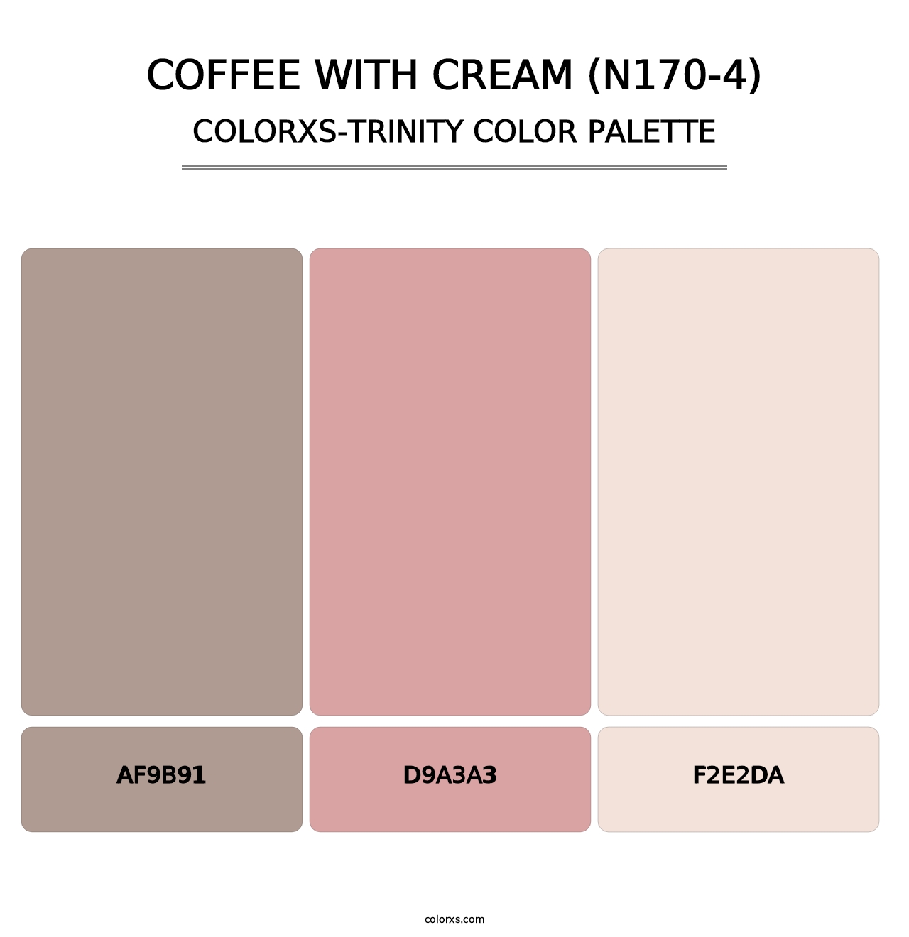 Coffee With Cream (N170-4) - Colorxs Trinity Palette