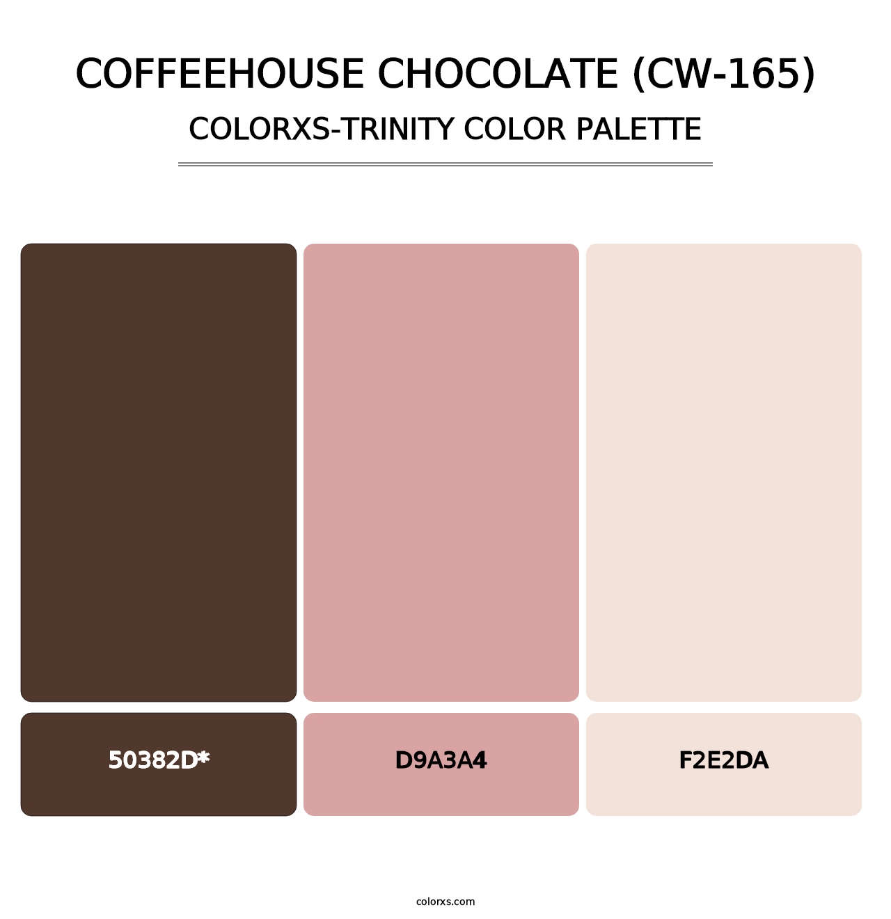Coffeehouse Chocolate (CW-165) - Colorxs Trinity Palette
