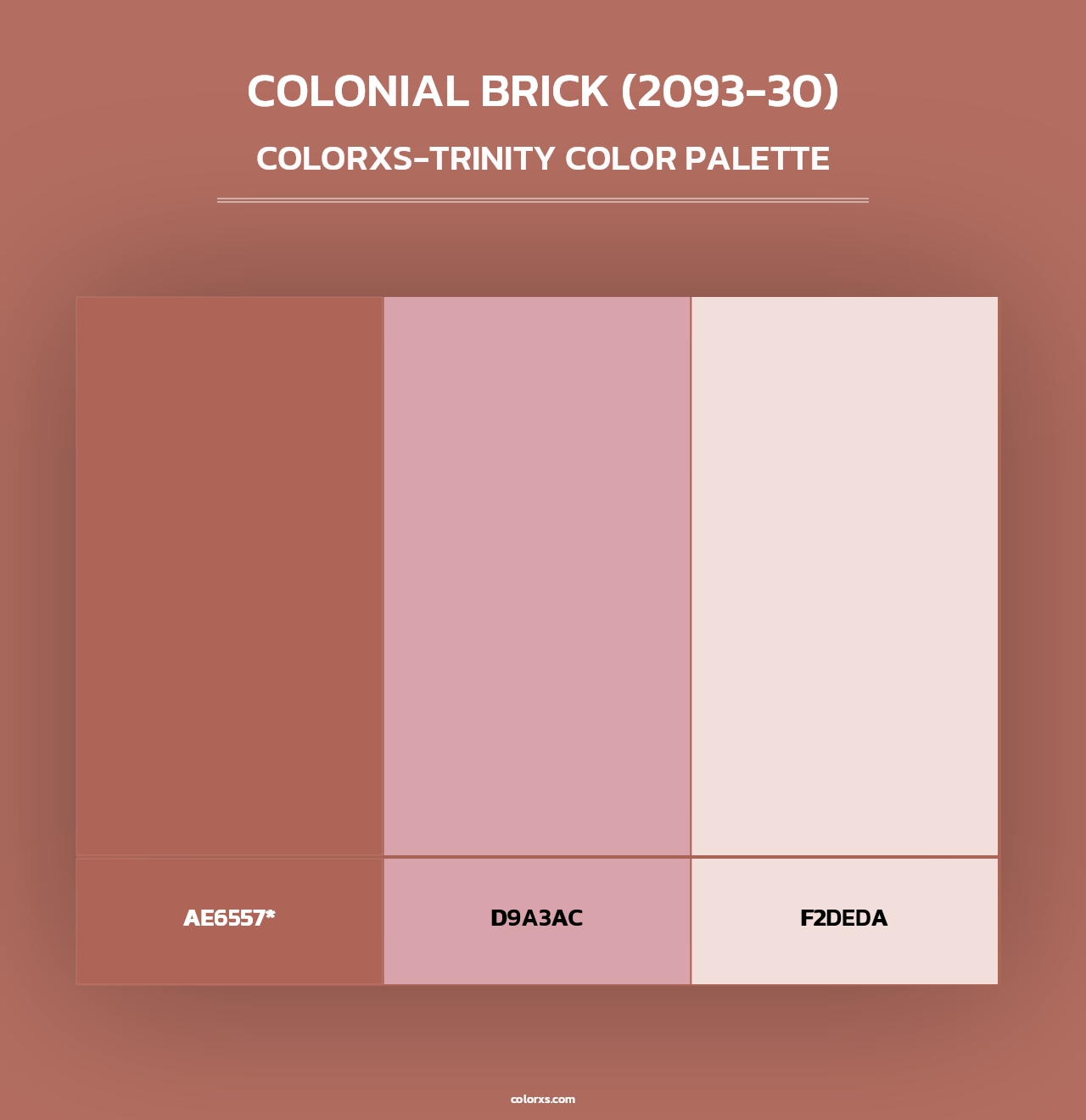 Colonial Brick (2093-30) - Colorxs Trinity Palette