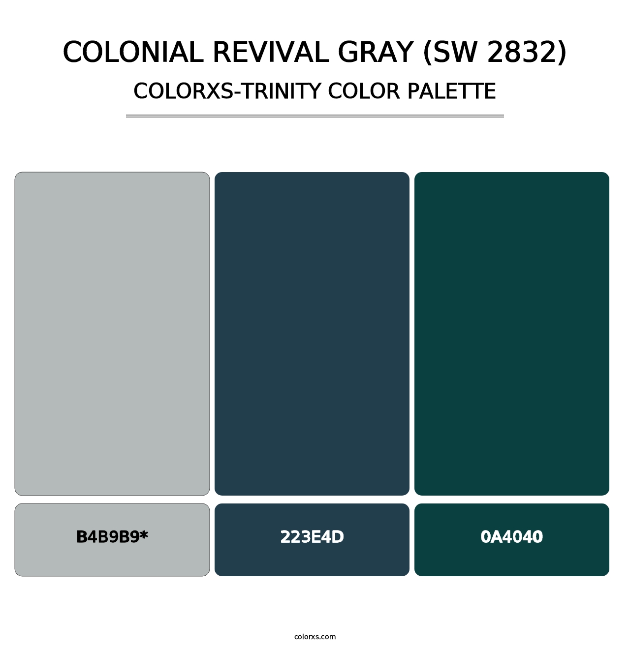 Colonial Revival Gray (SW 2832) - Colorxs Trinity Palette