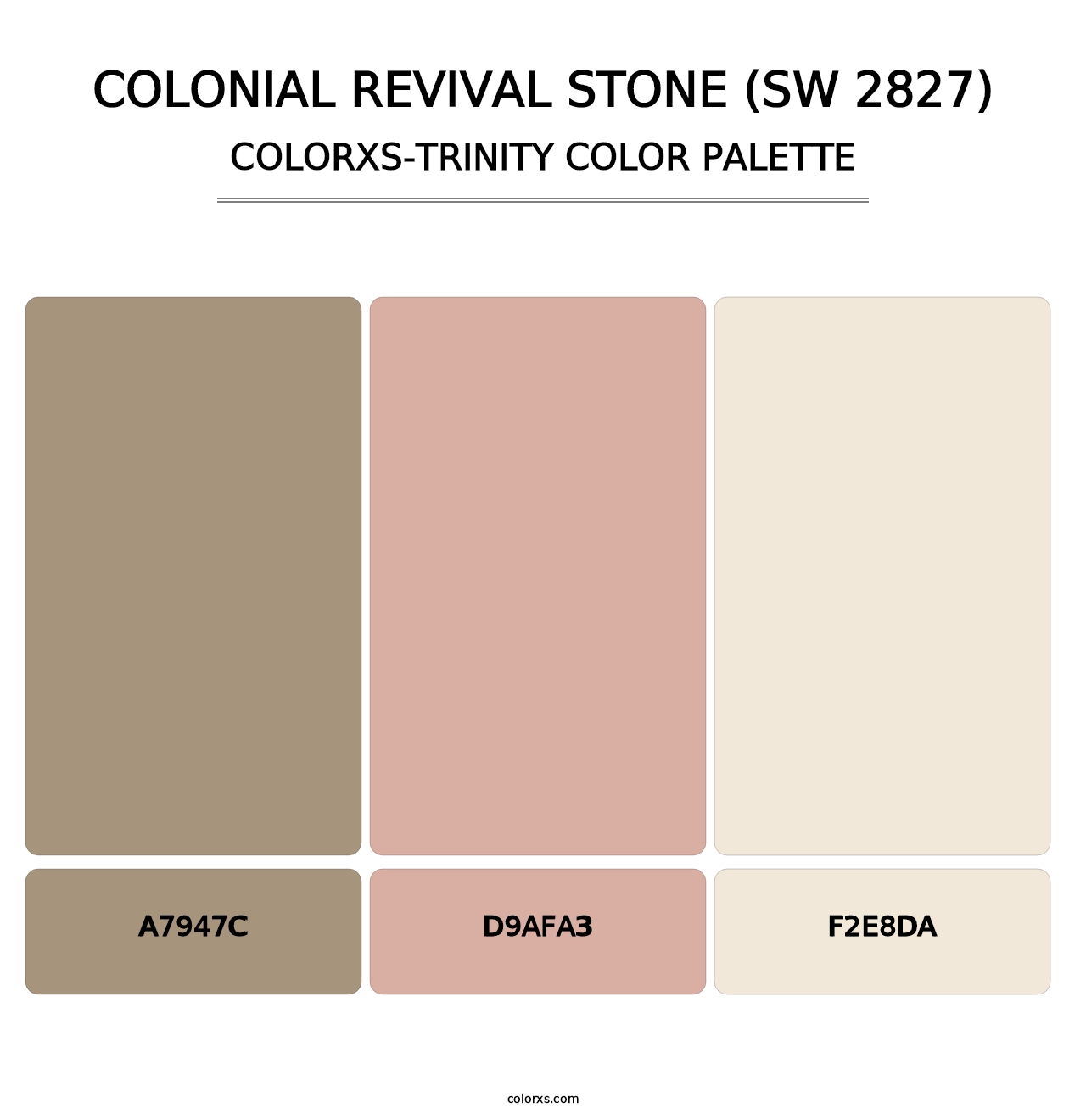 Colonial Revival Stone (SW 2827) - Colorxs Trinity Palette
