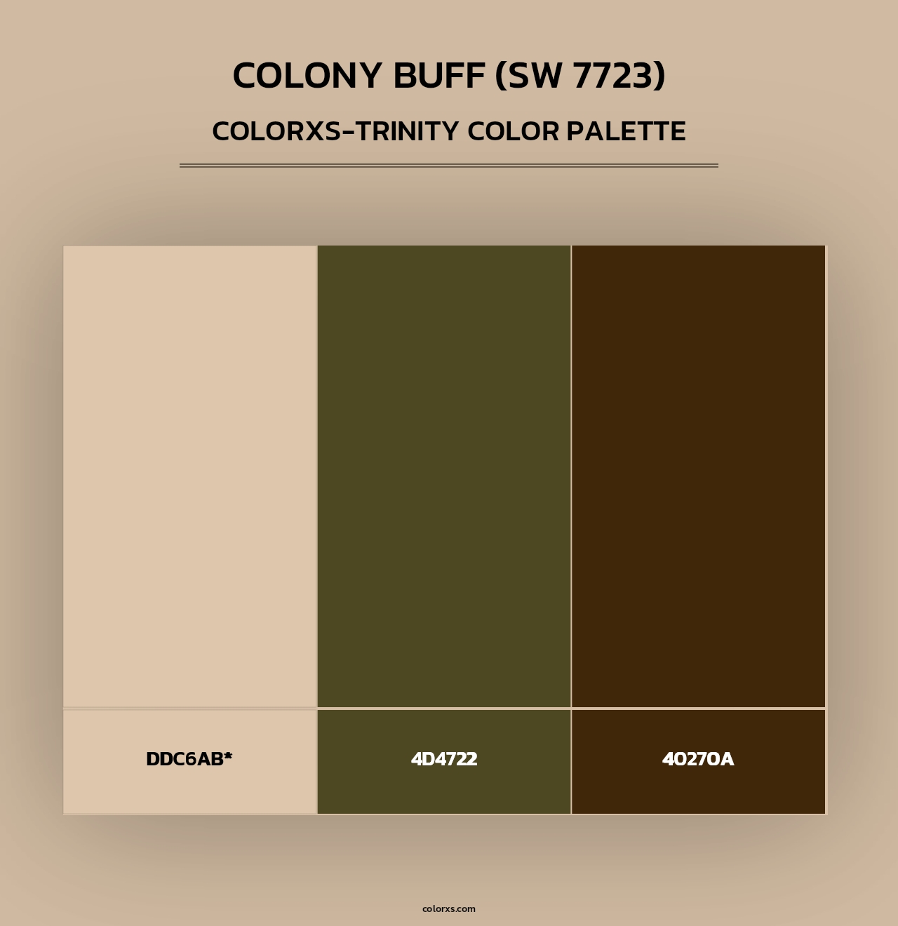 Colony Buff (SW 7723) - Colorxs Trinity Palette