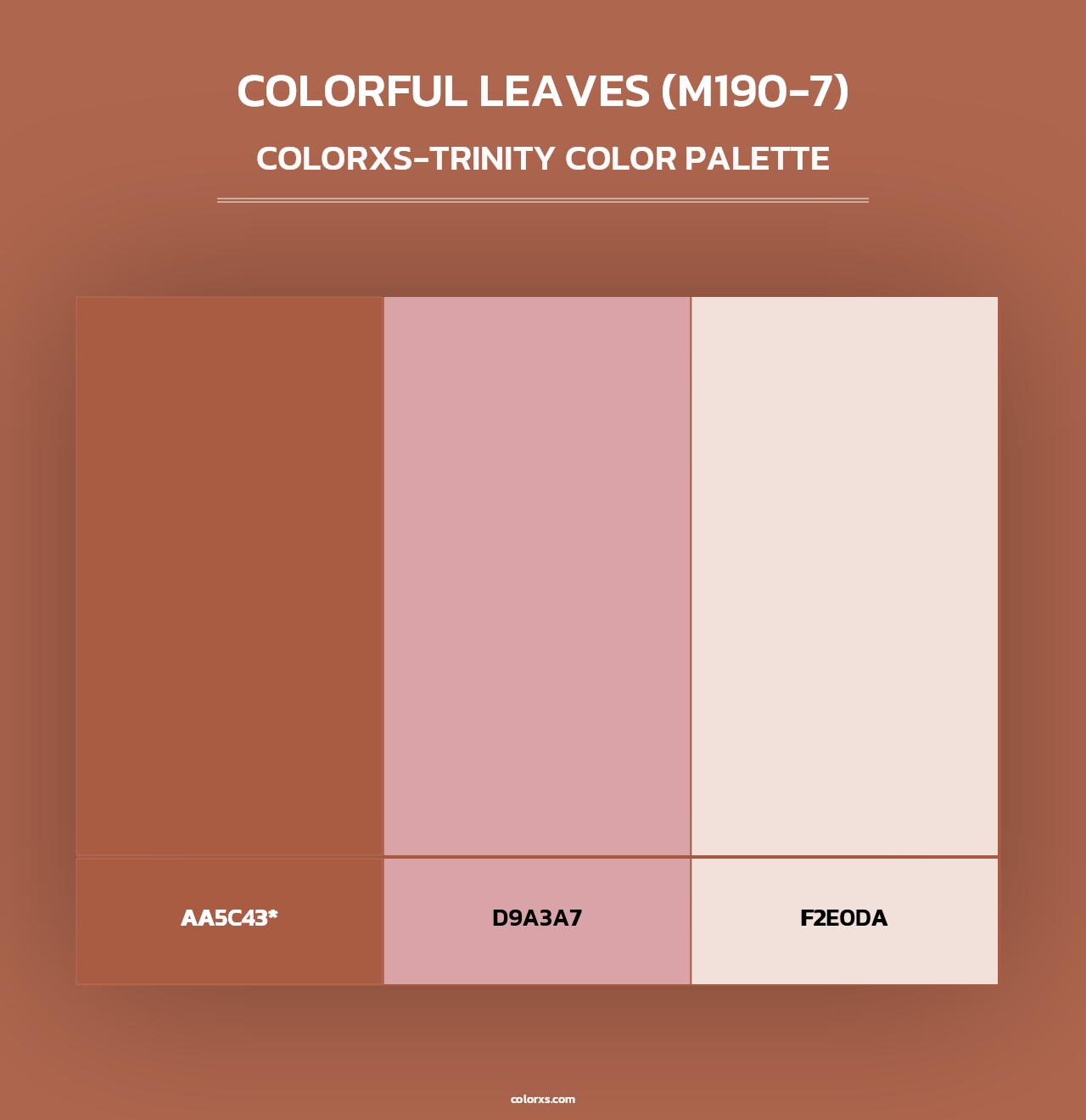 Colorful Leaves (M190-7) - Colorxs Trinity Palette