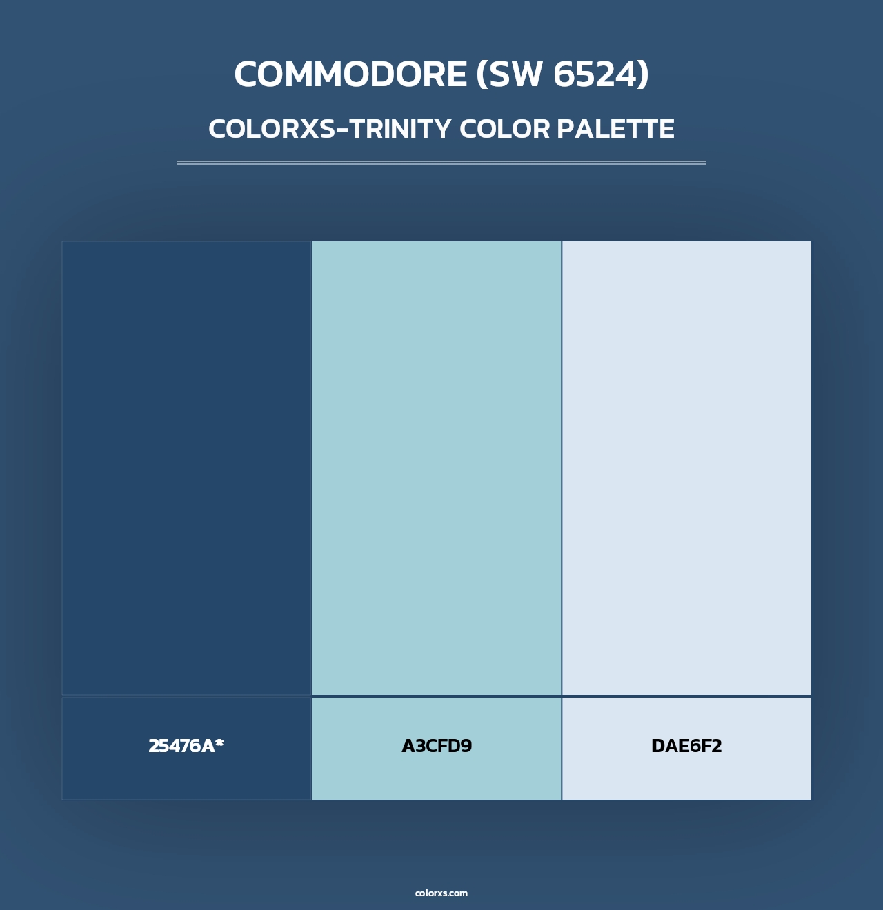 Commodore (SW 6524) - Colorxs Trinity Palette