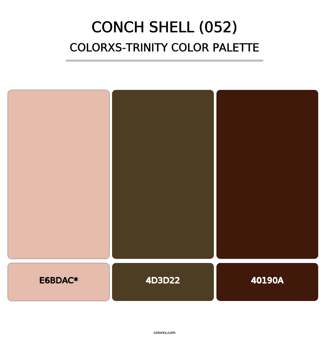 Conch Shell (052) - Colorxs Trinity Palette