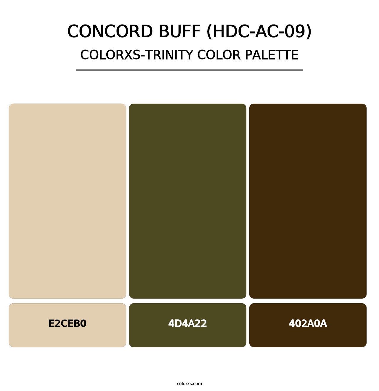 Concord Buff (HDC-AC-09) - Colorxs Trinity Palette