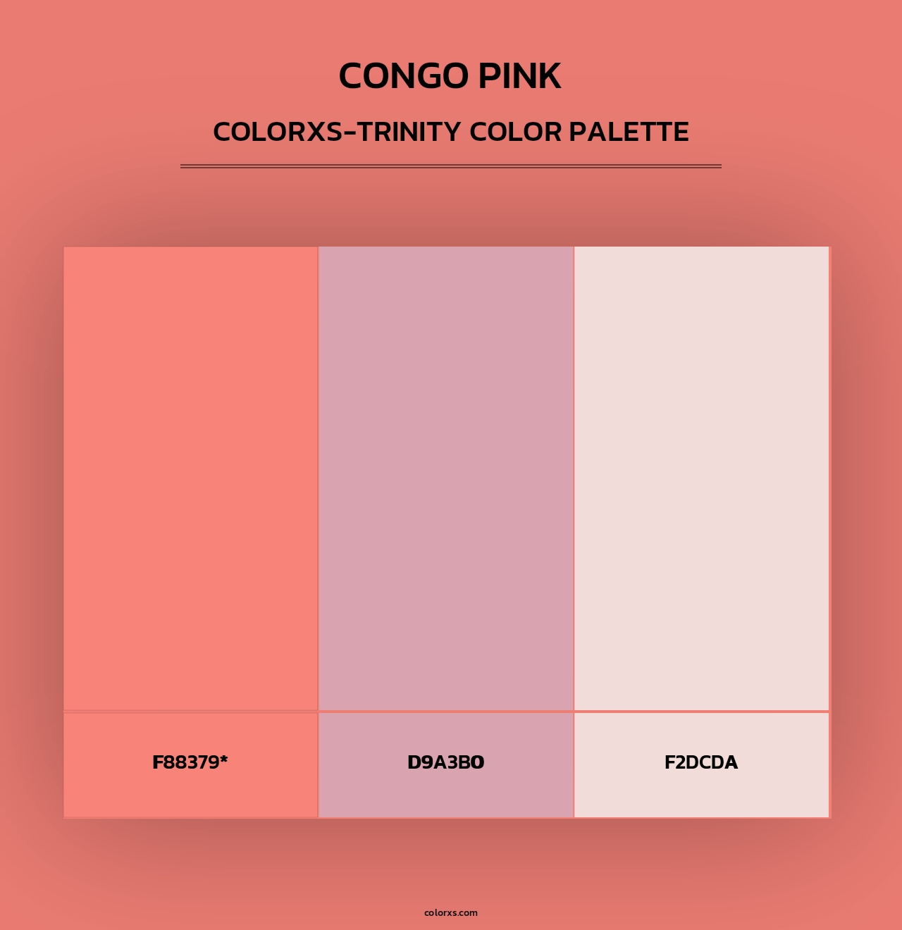Congo Pink - Colorxs Trinity Palette