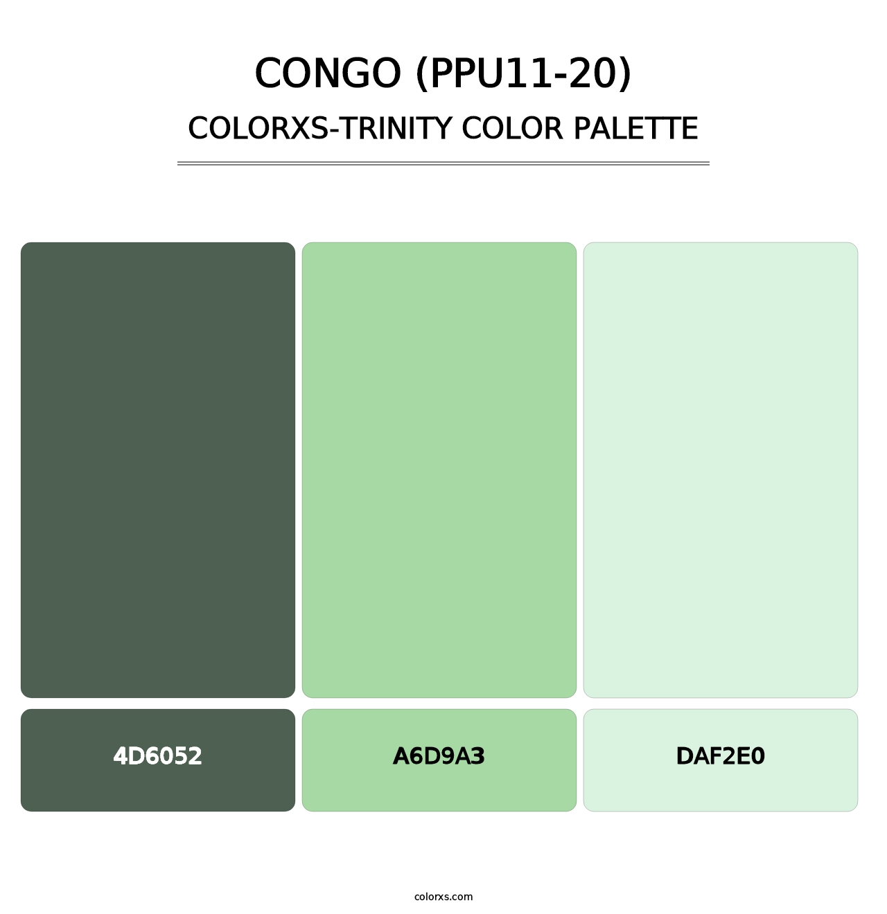 Congo (PPU11-20) - Colorxs Trinity Palette