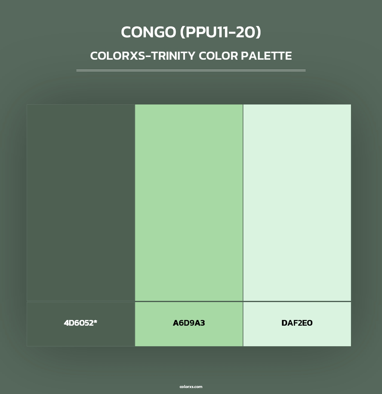Congo (PPU11-20) - Colorxs Trinity Palette