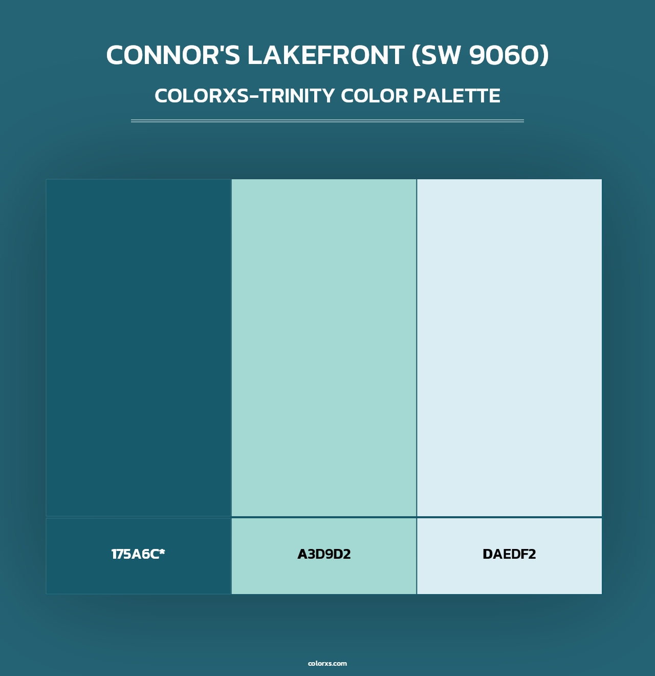 Connor's Lakefront (SW 9060) - Colorxs Trinity Palette