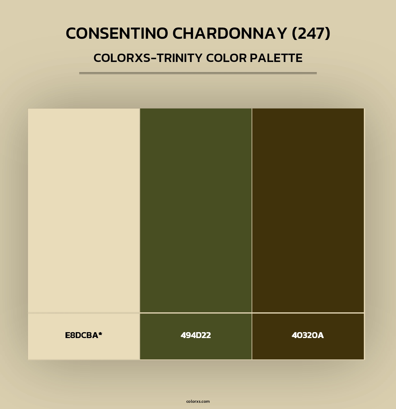 Consentino Chardonnay (247) - Colorxs Trinity Palette