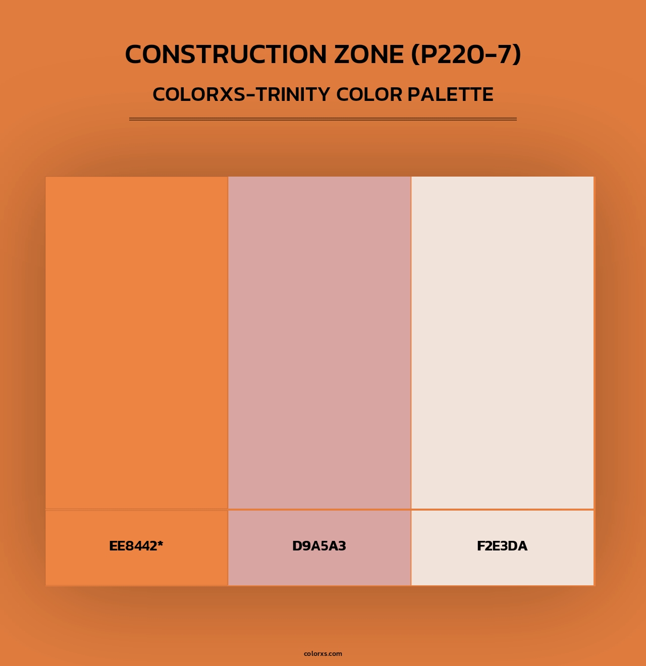 Construction Zone (P220-7) - Colorxs Trinity Palette