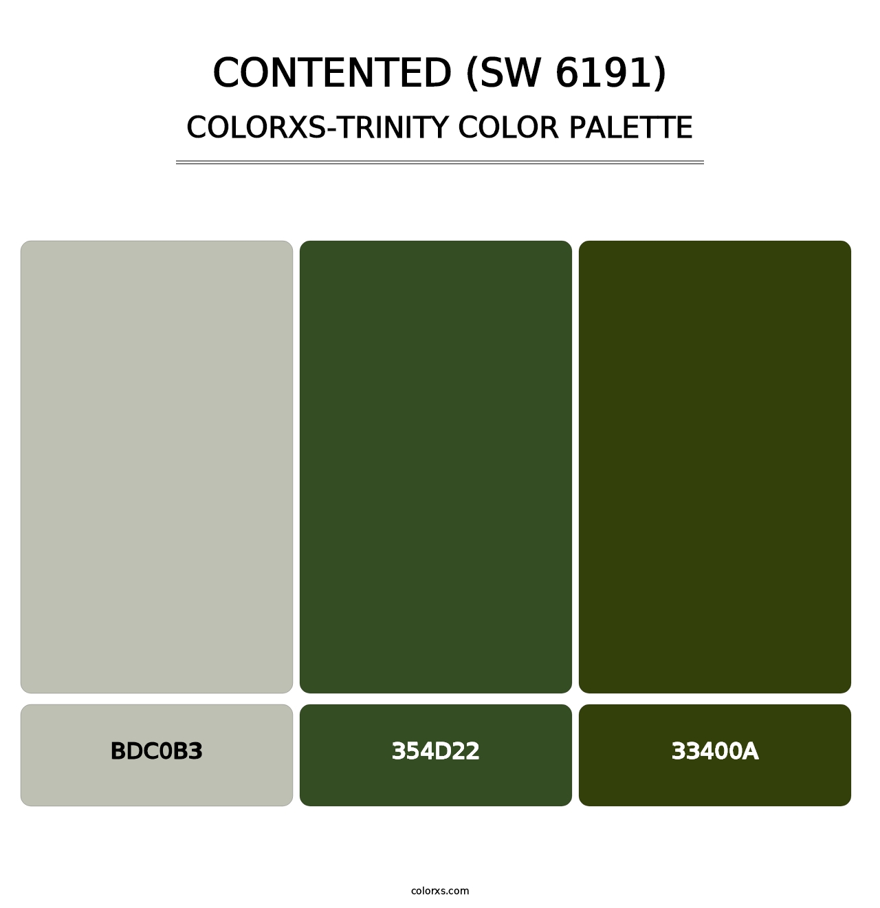 Contented (SW 6191) - Colorxs Trinity Palette