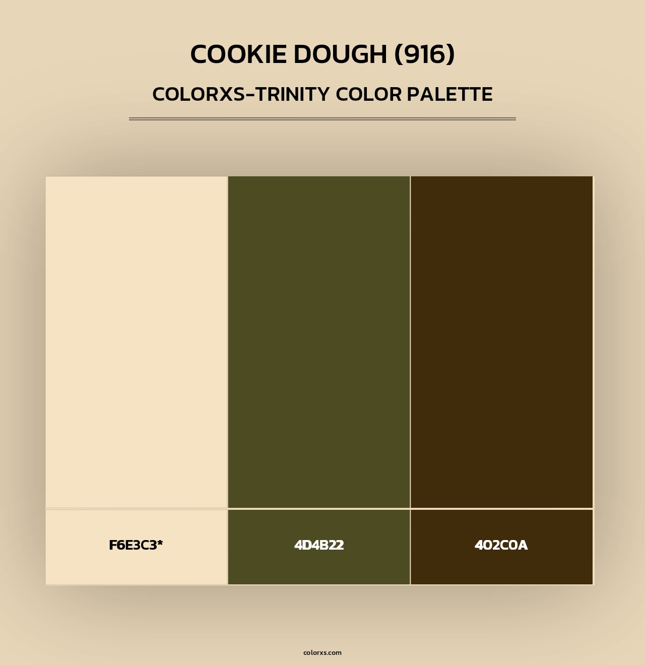 Cookie Dough (916) - Colorxs Trinity Palette