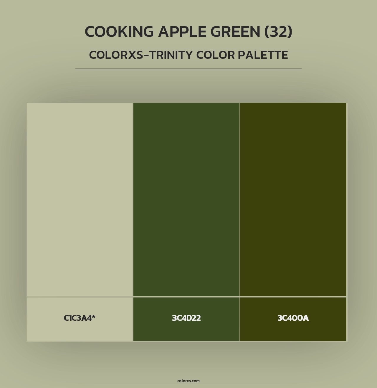 Cooking Apple Green (32) - Colorxs Trinity Palette