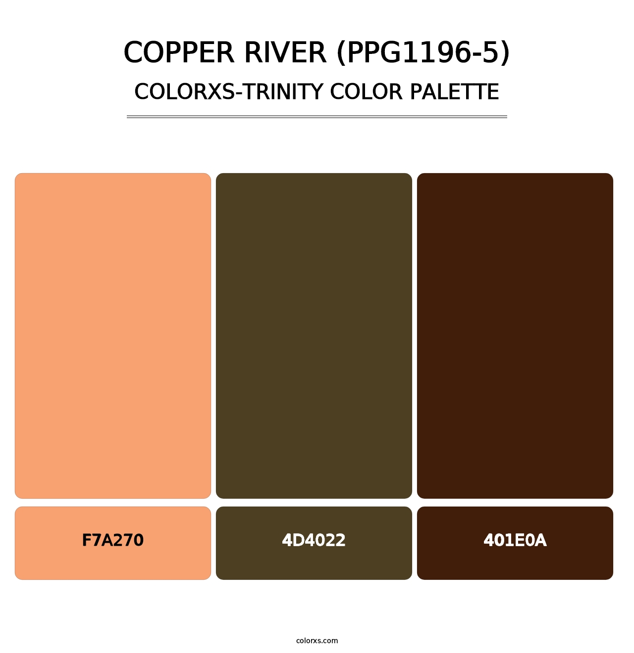 Copper River (PPG1196-5) - Colorxs Trinity Palette