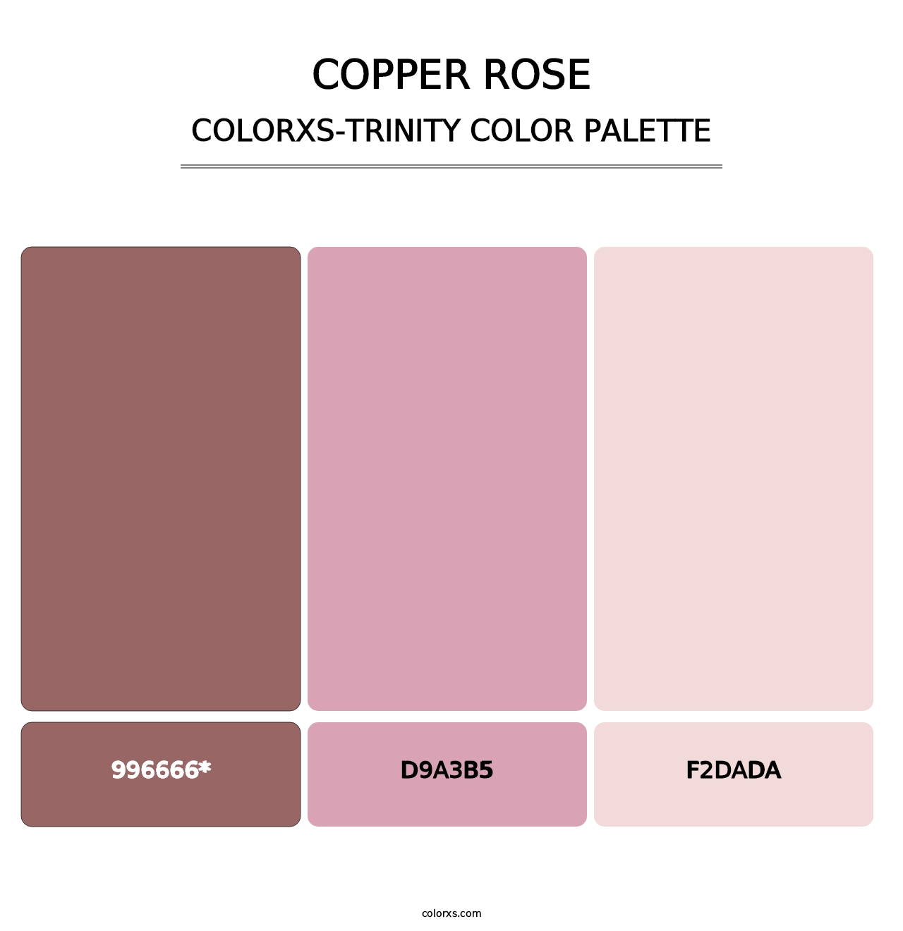 Copper rose - Colorxs Trinity Palette