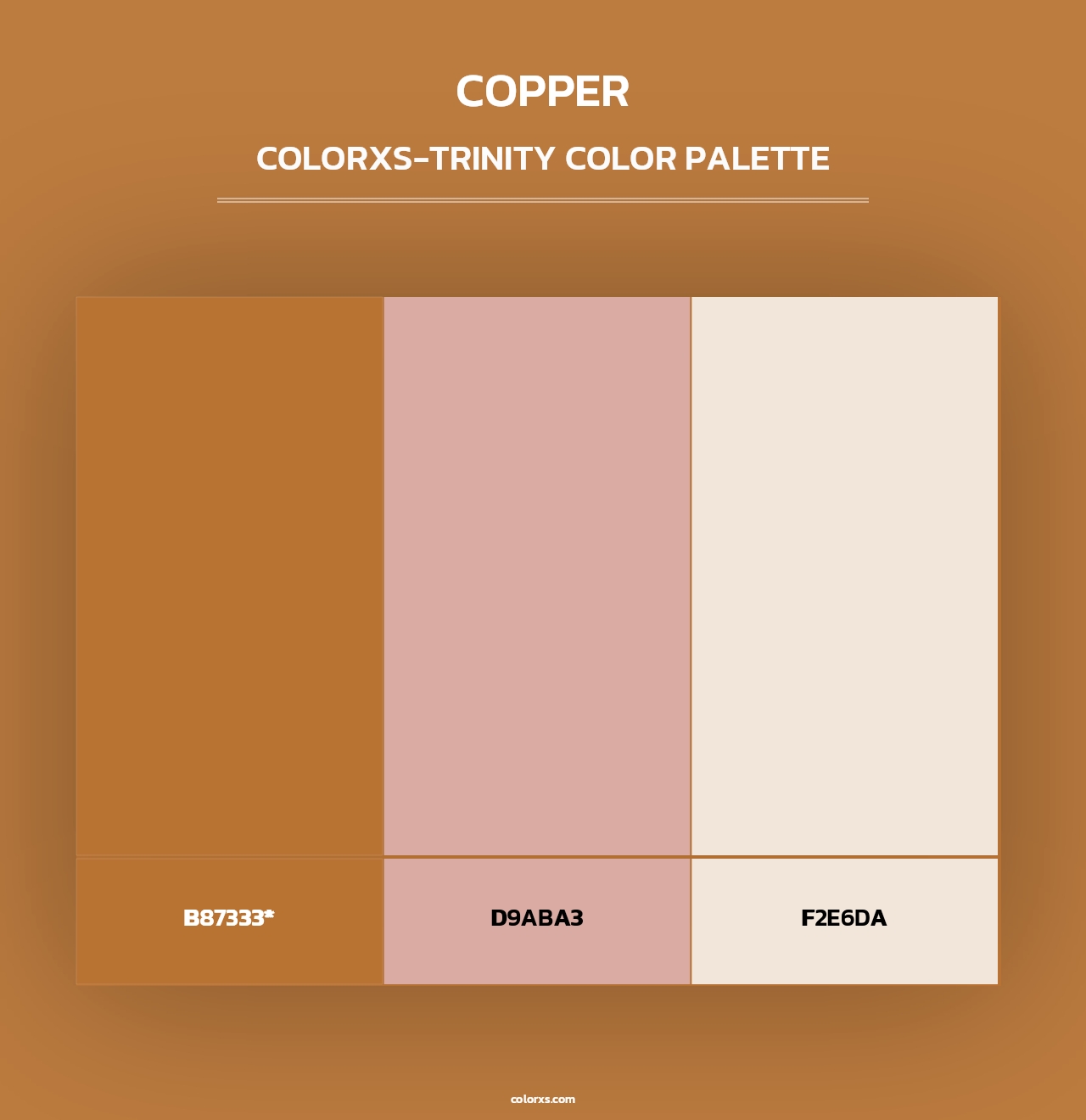 Copper - Colorxs Trinity Palette
