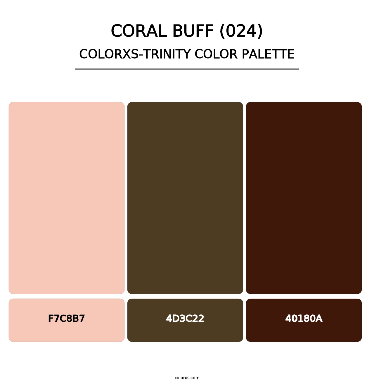 Coral Buff (024) - Colorxs Trinity Palette