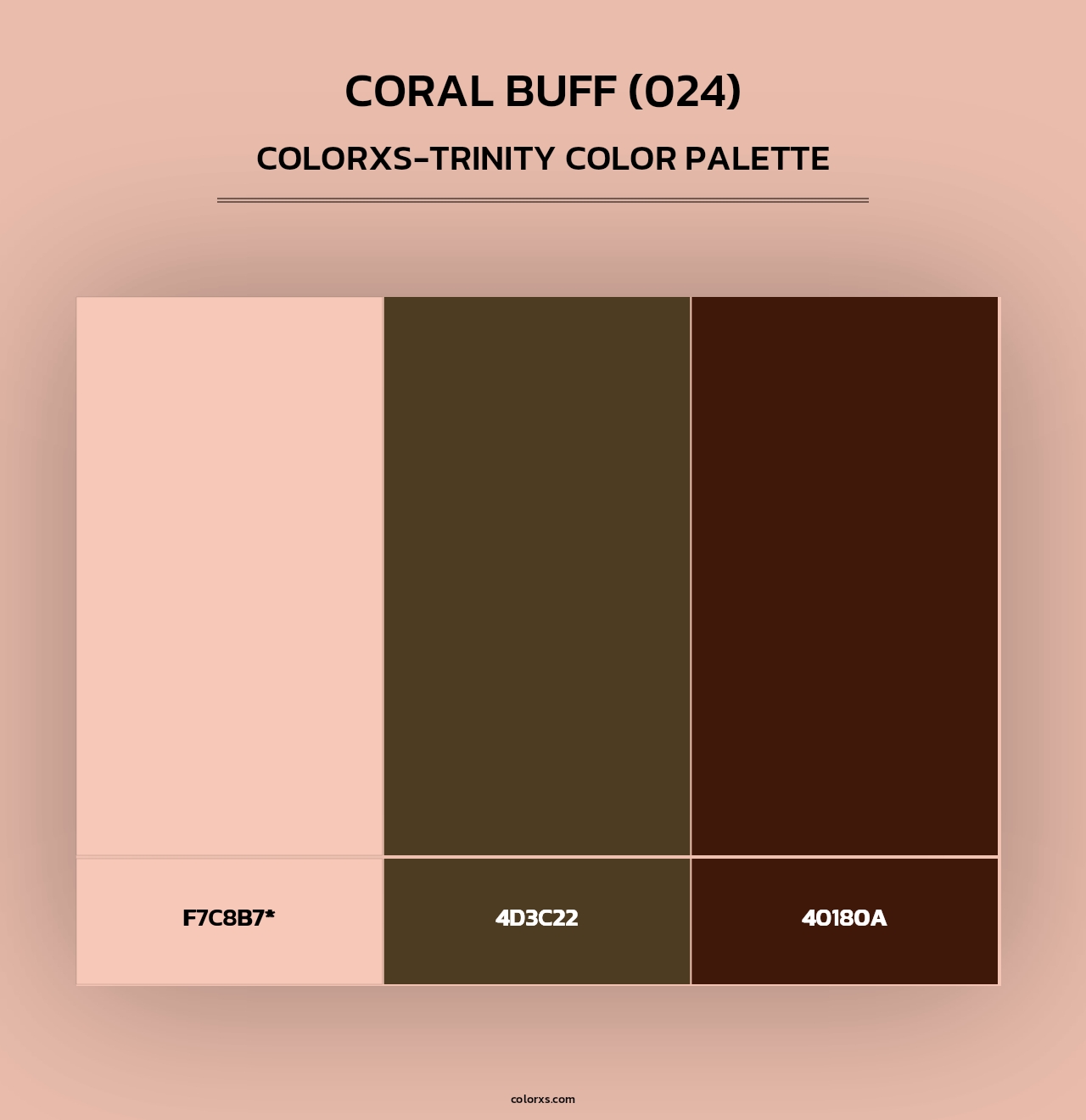 Coral Buff (024) - Colorxs Trinity Palette