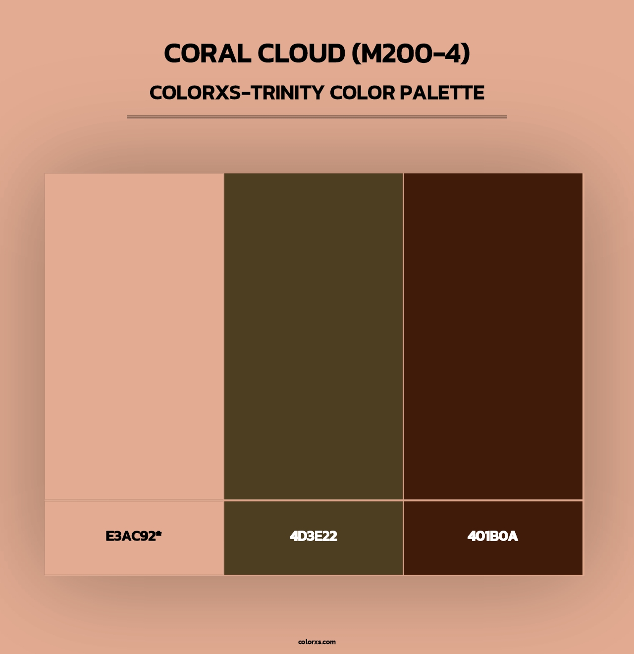 Coral Cloud (M200-4) - Colorxs Trinity Palette