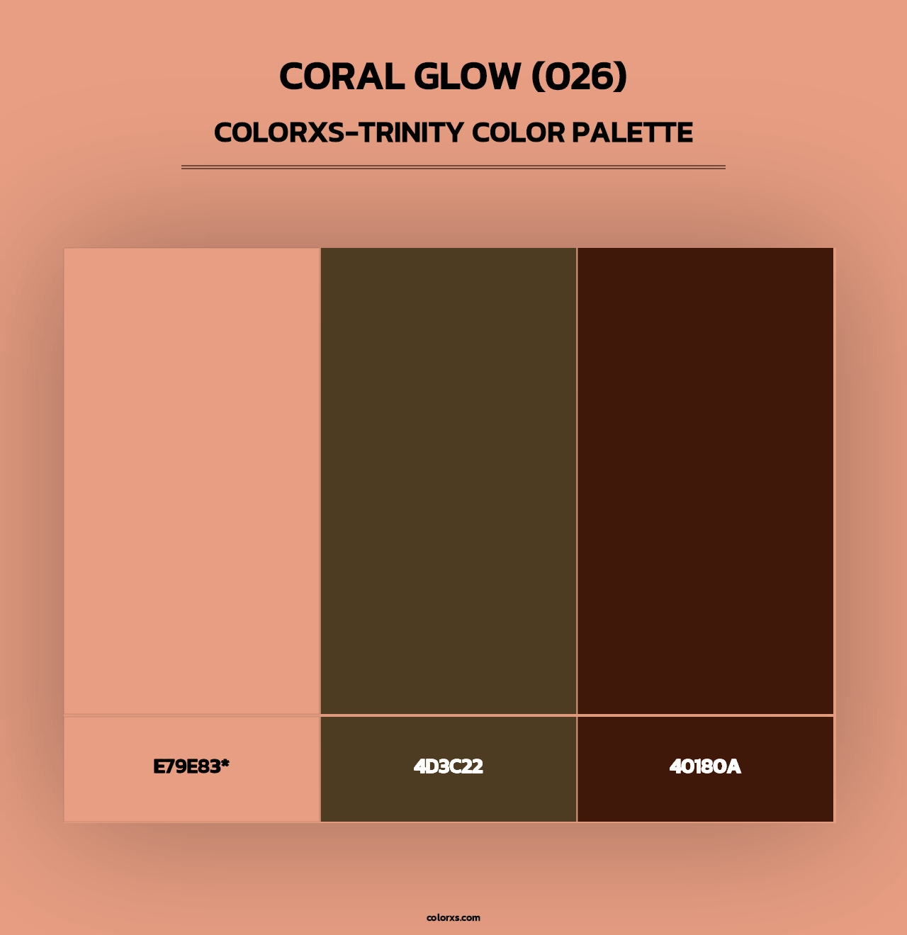 Coral Glow (026) - Colorxs Trinity Palette