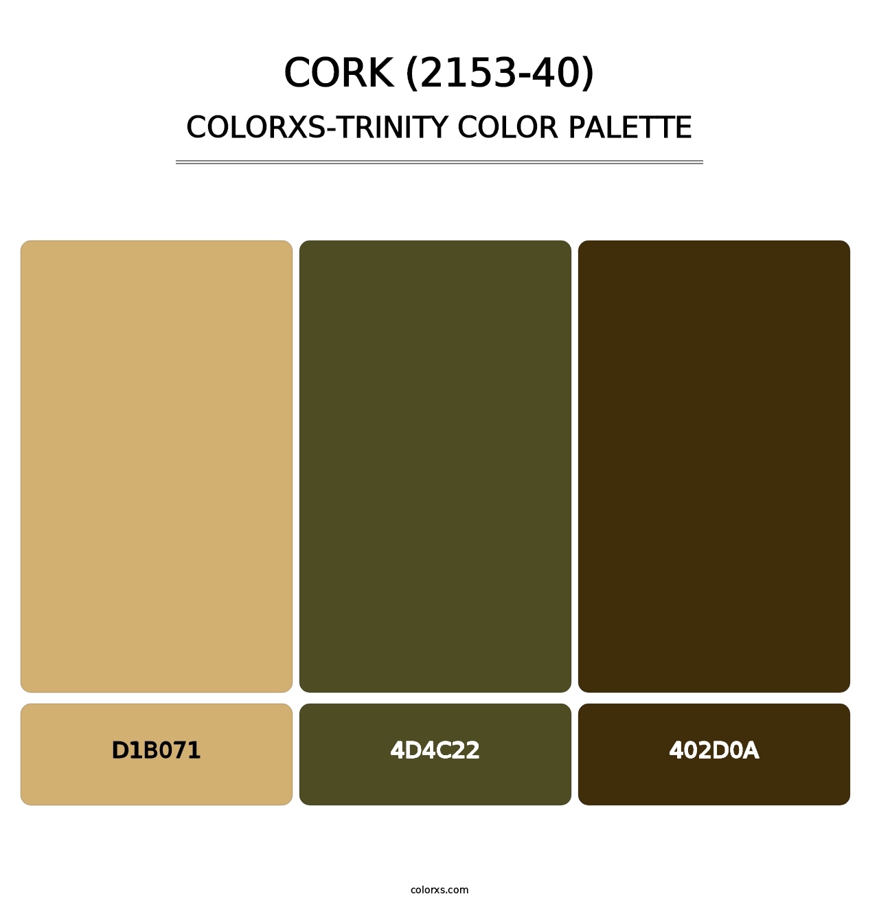 Cork (2153-40) - Colorxs Trinity Palette