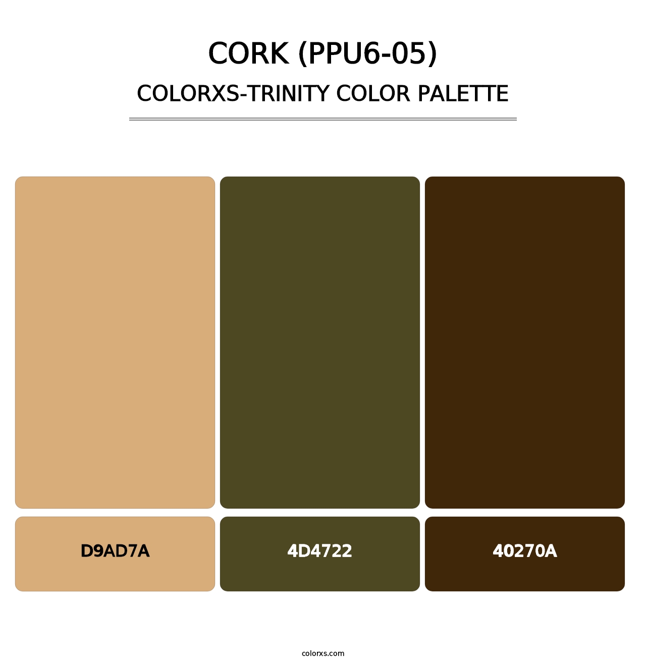 Cork (PPU6-05) - Colorxs Trinity Palette