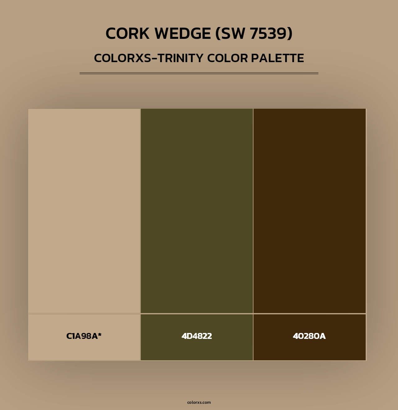 Cork Wedge (SW 7539) - Colorxs Trinity Palette