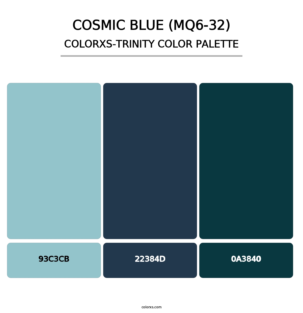 Cosmic Blue (MQ6-32) - Colorxs Trinity Palette