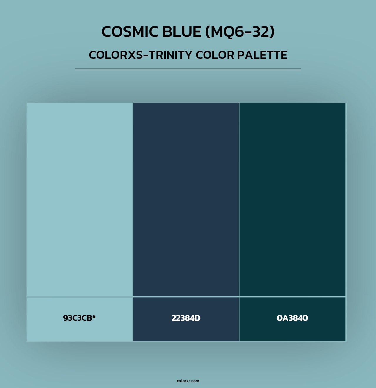 Cosmic Blue (MQ6-32) - Colorxs Trinity Palette
