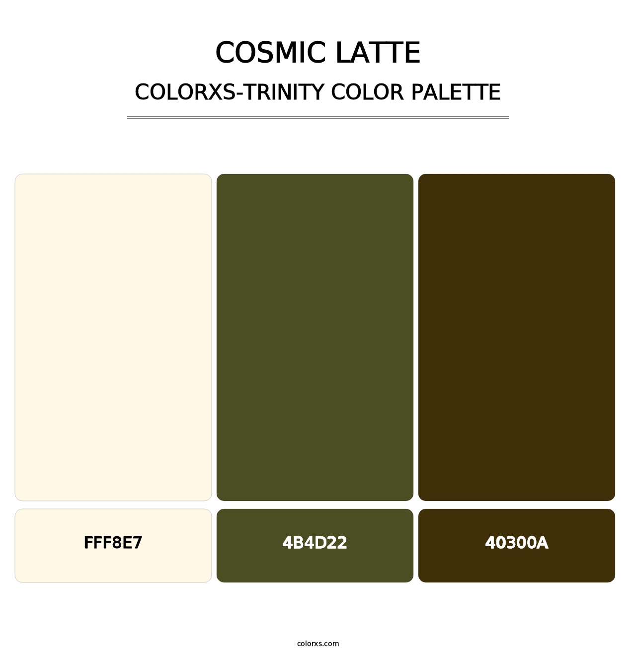 Cosmic Latte - Colorxs Trinity Palette