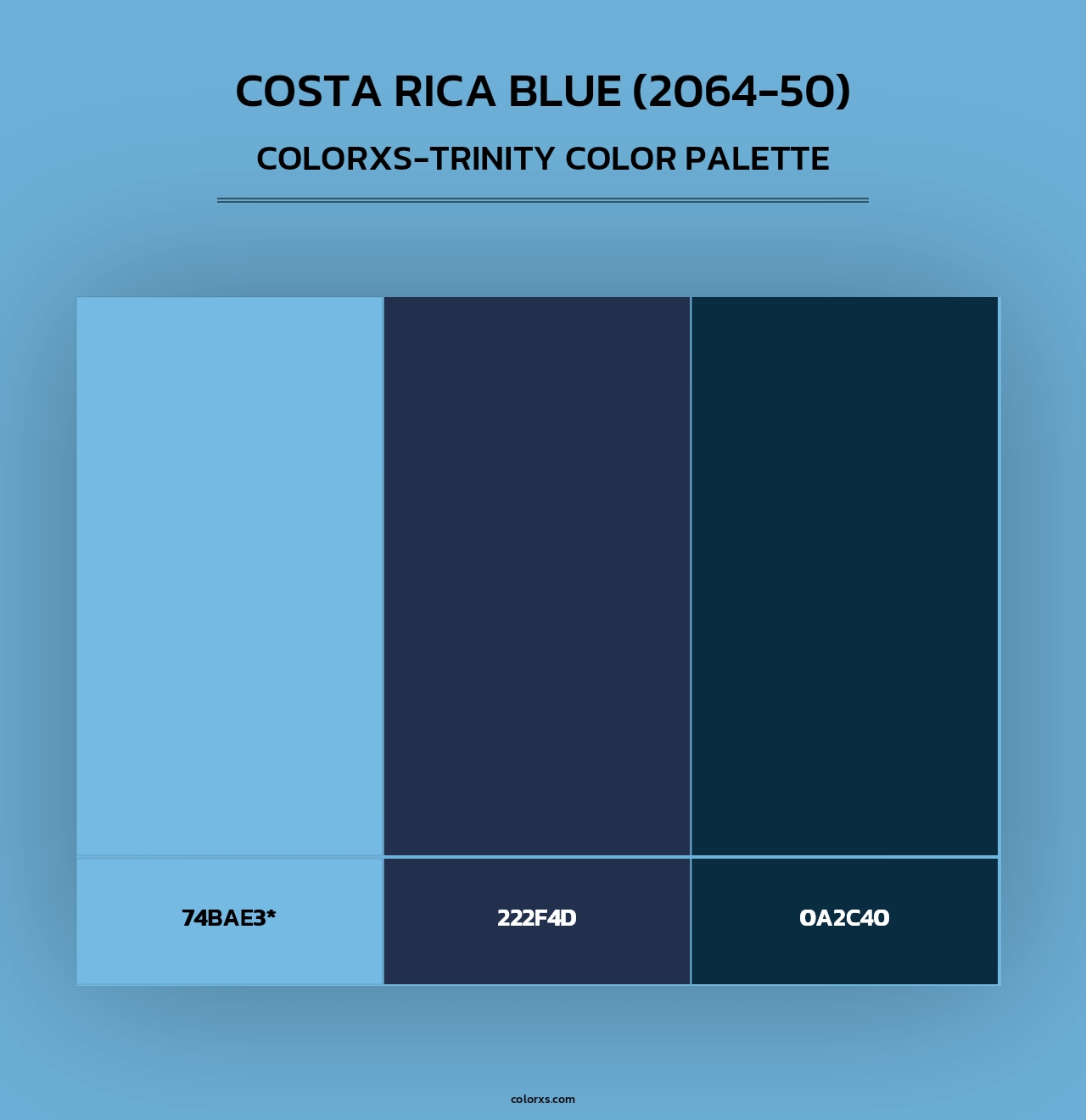 Costa Rica Blue (2064-50) - Colorxs Trinity Palette