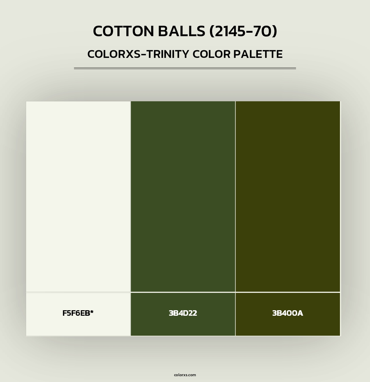 Cotton Balls (2145-70) - Colorxs Trinity Palette