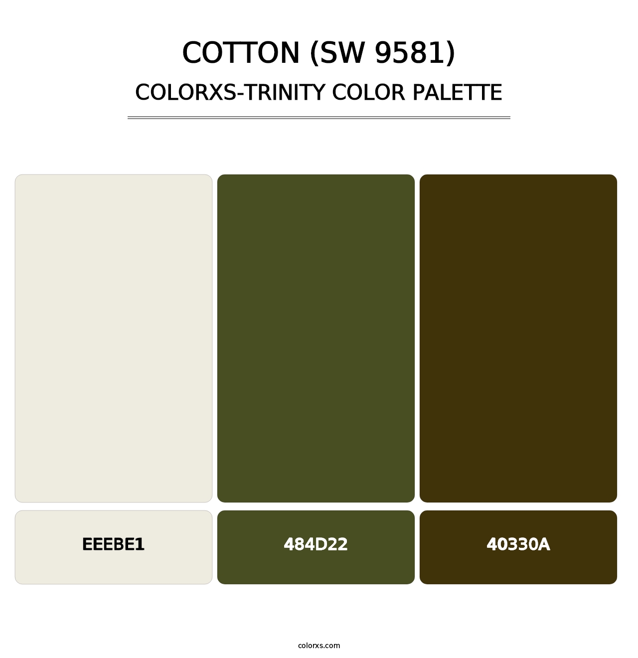 Cotton (SW 9581) - Colorxs Trinity Palette