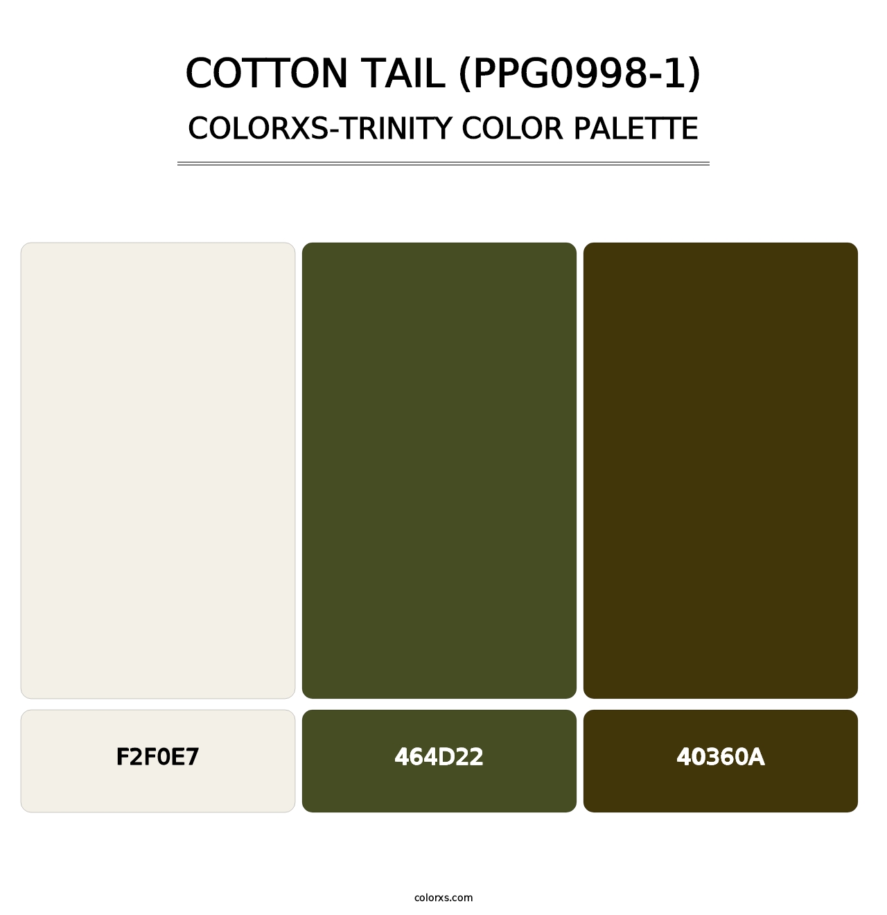 Cotton Tail (PPG0998-1) - Colorxs Trinity Palette