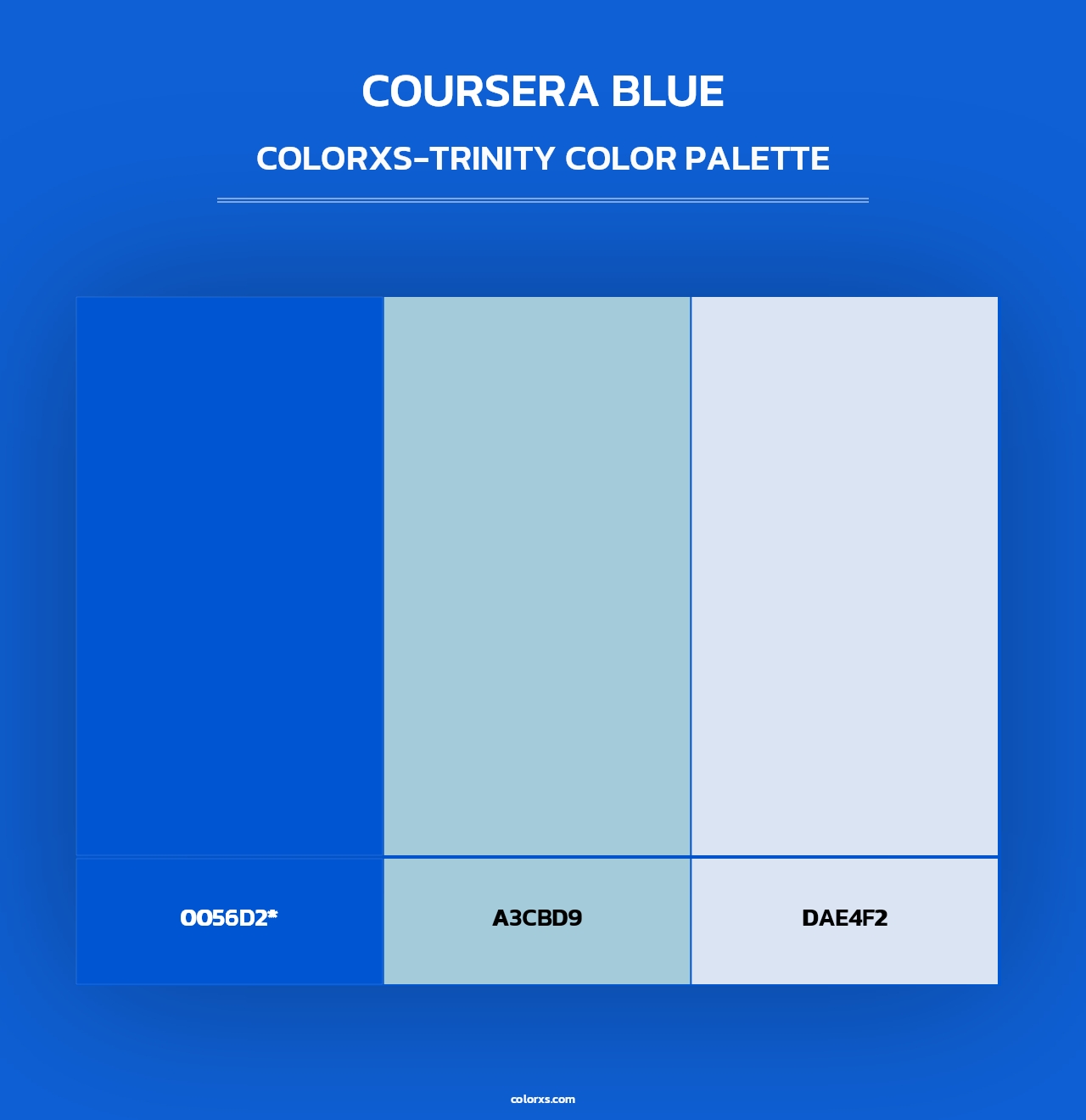Coursera Blue - Colorxs Trinity Palette
