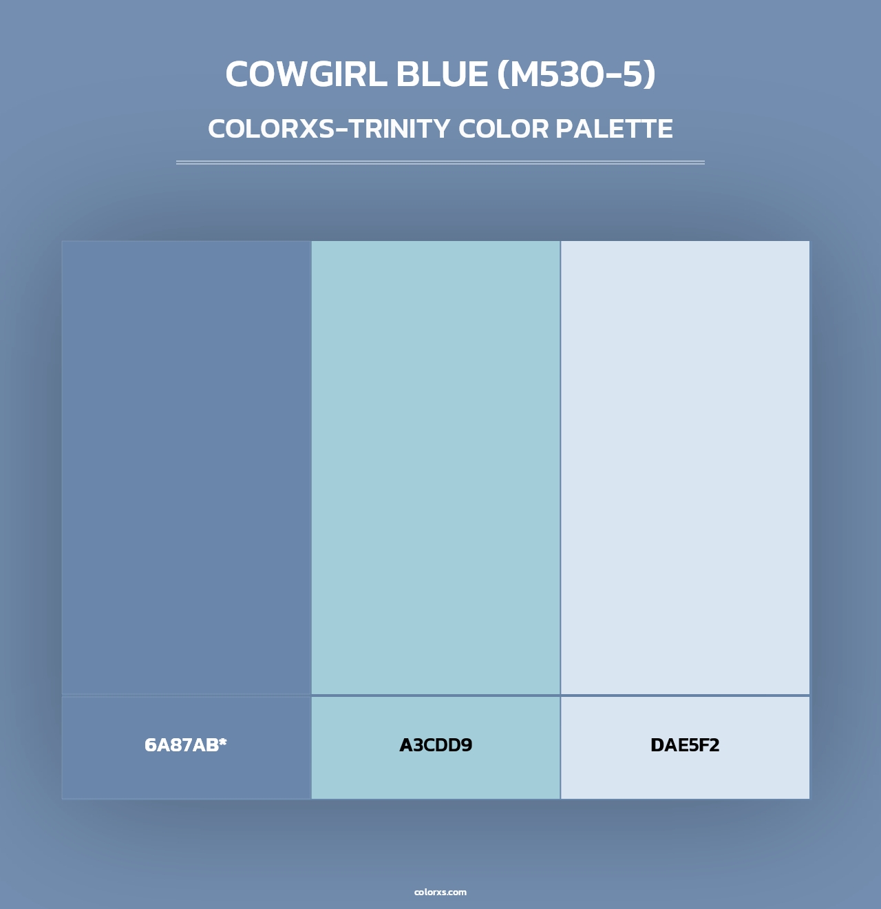 Cowgirl Blue (M530-5) - Colorxs Trinity Palette
