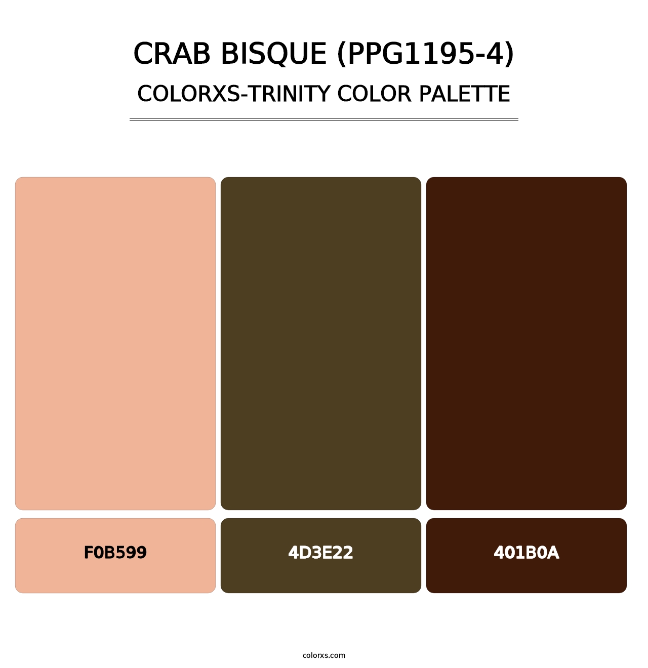 Crab Bisque (PPG1195-4) - Colorxs Trinity Palette