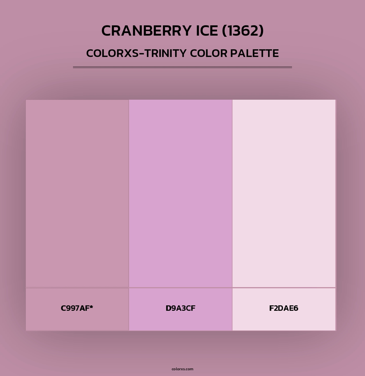 Cranberry Ice (1362) - Colorxs Trinity Palette