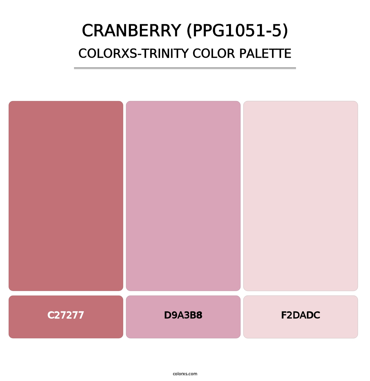 Cranberry (PPG1051-5) - Colorxs Trinity Palette